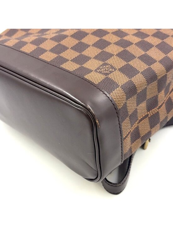Louis Vuitton Soho Damier Ebene Leather Brown Backpack Gold main image 10